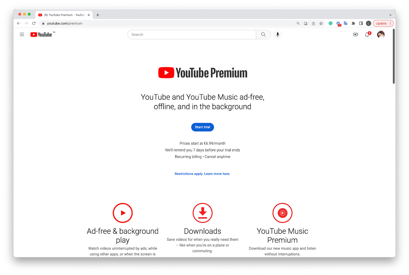 How to download a video from youtube premium hot sale